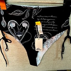 NWT Aqua Bendita high waisted bikini bottom